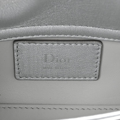Christian Dior Laminated Lambskin Micro Lady D-Joy Silver 6 of 10