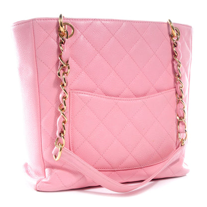 Chanel Caviar Petit Shopping Tote PST Pink 3 of 7