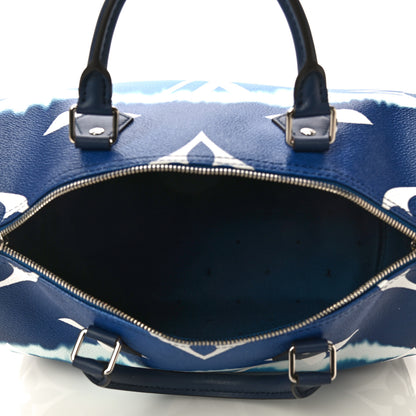 Louis Vuitton Monogram Escale Speedy Bandouliere 30 Blue 5 of 11