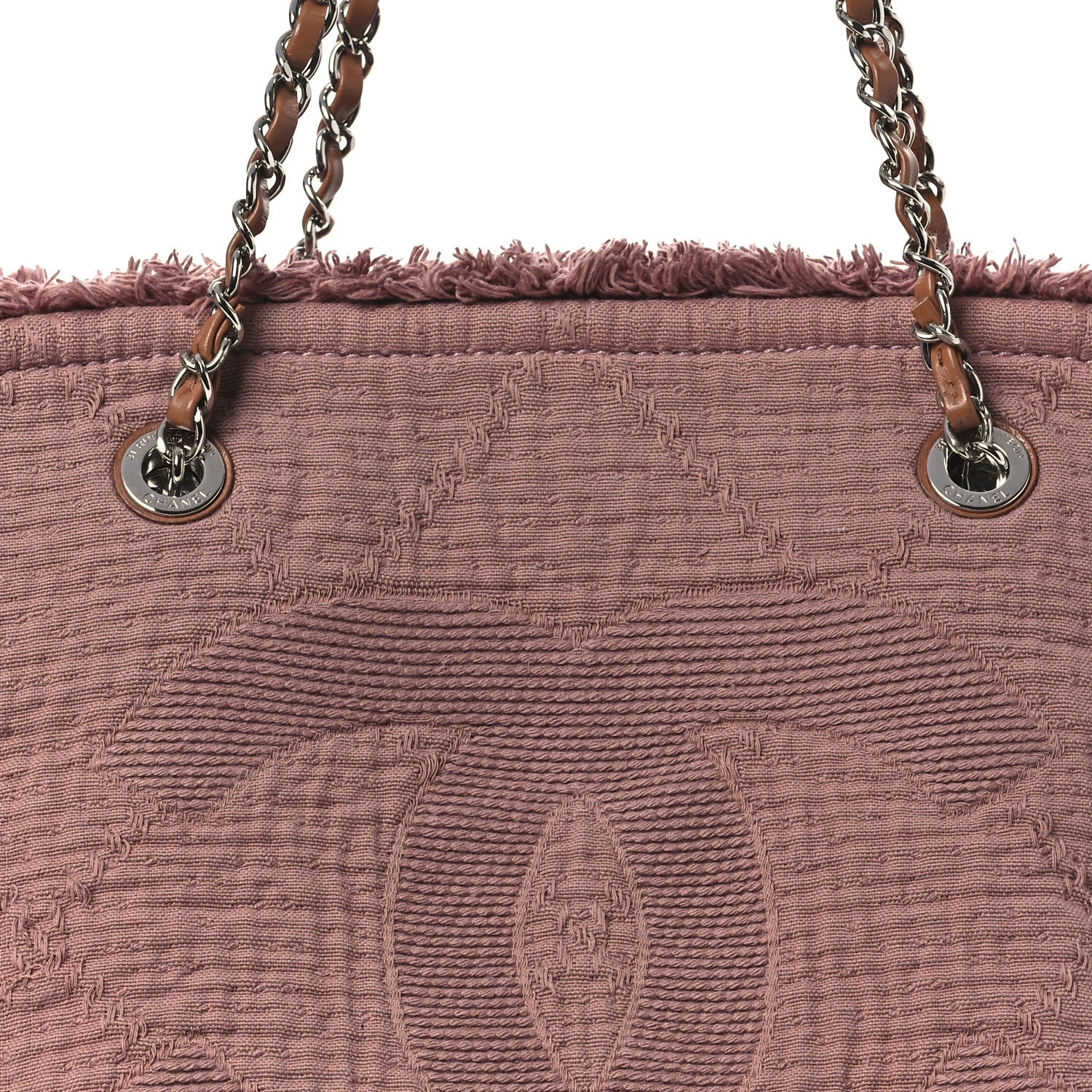 Chanel Canvas Small Double Face Shopping Tote Pink 8 of 12