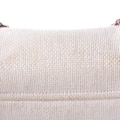 Chanel Woven Straw Raffia Small Deauville Messenger Light Pink 15 of 17