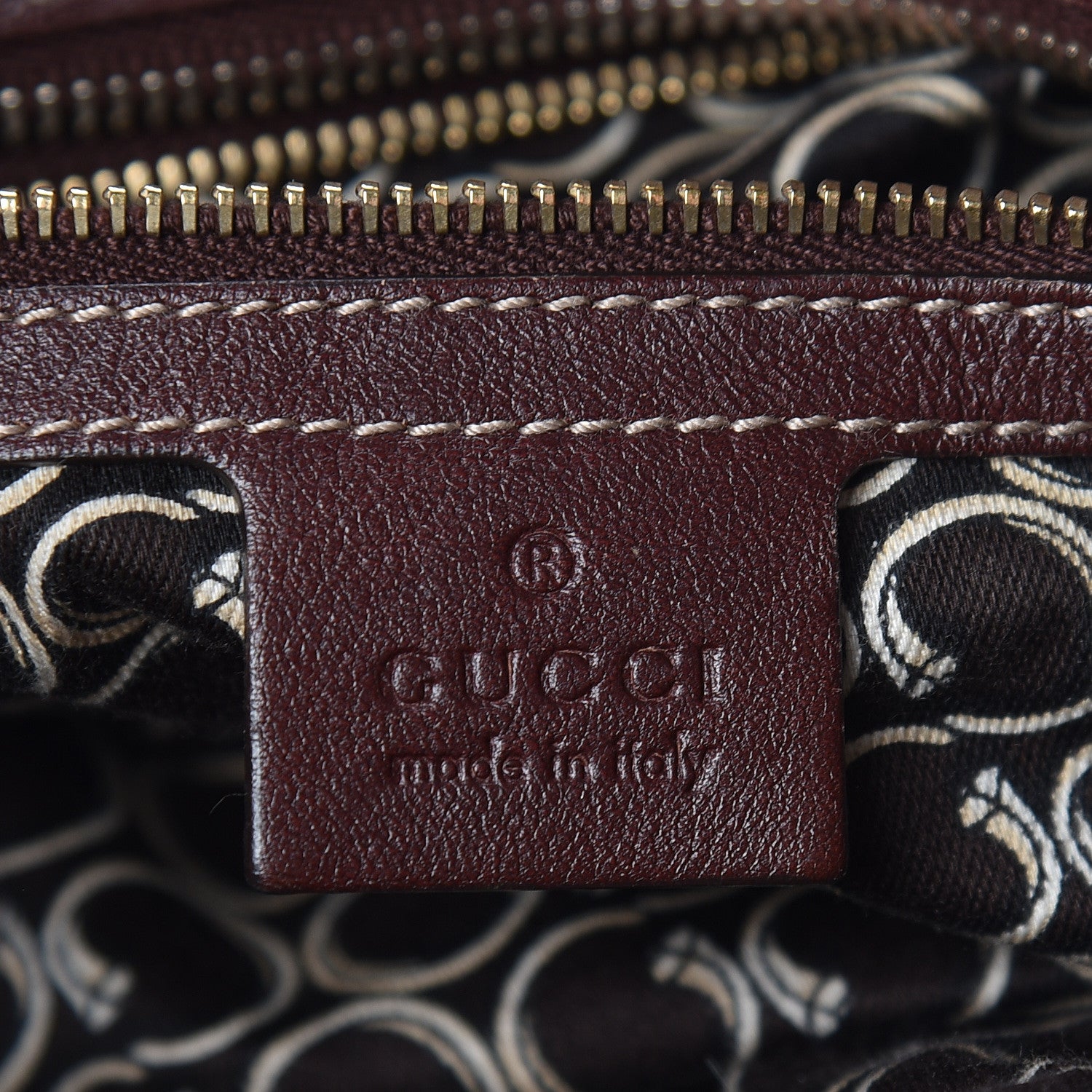 Gucci Calfskin Horsebit Medium Nail Boston Brown 9 of 15