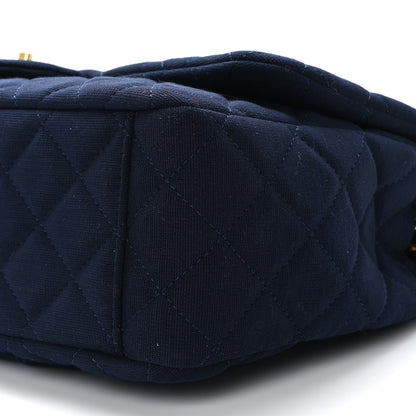 Chanel Jersey Quilted XL Jumbo Flap Navy 9 of 9