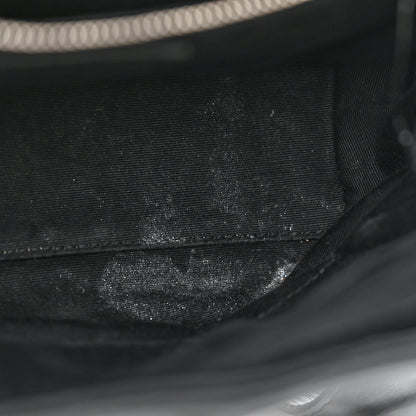 Saint Laurent Calfskin Y Quilted Monogram Small Loulou Backpack Black 8 of 13