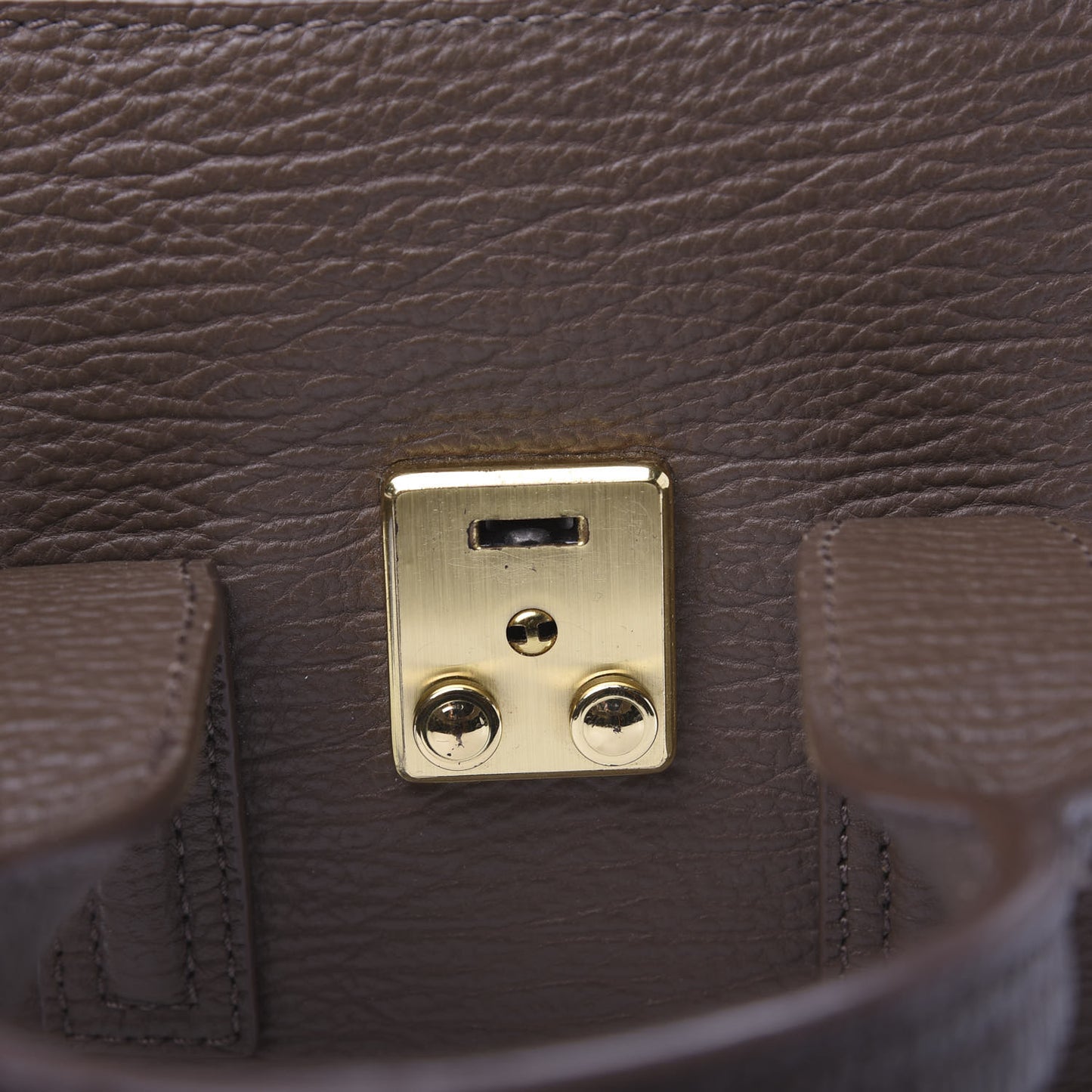 3.1 Textured Calfskin Mini Pashli Satchel Taupe
