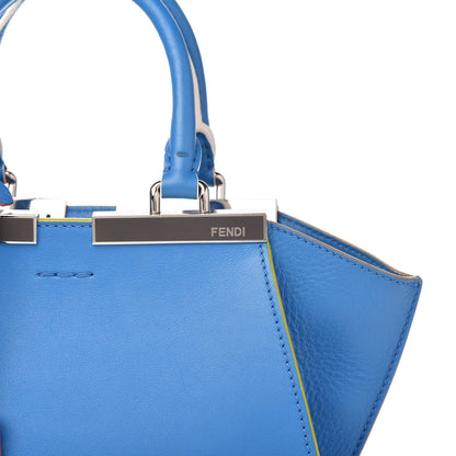 Fendi Vitello Dolce Mini 3jours Tote Blue Royal 10 of 10