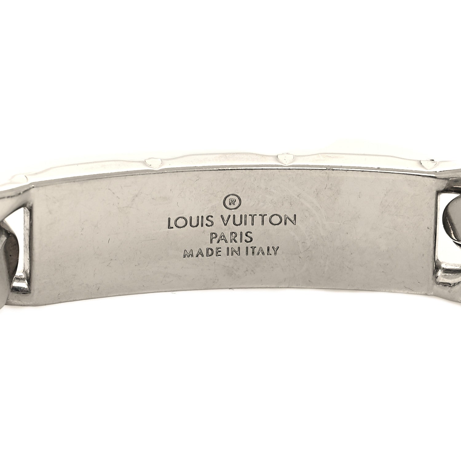Louis Vuitton Zamac Palladium Monogram Chain Bracelet Silver 5 of 6
