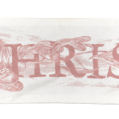 Christian Dior Silk Toile De Jouy Mitzah Scarf Pink 5 of 5