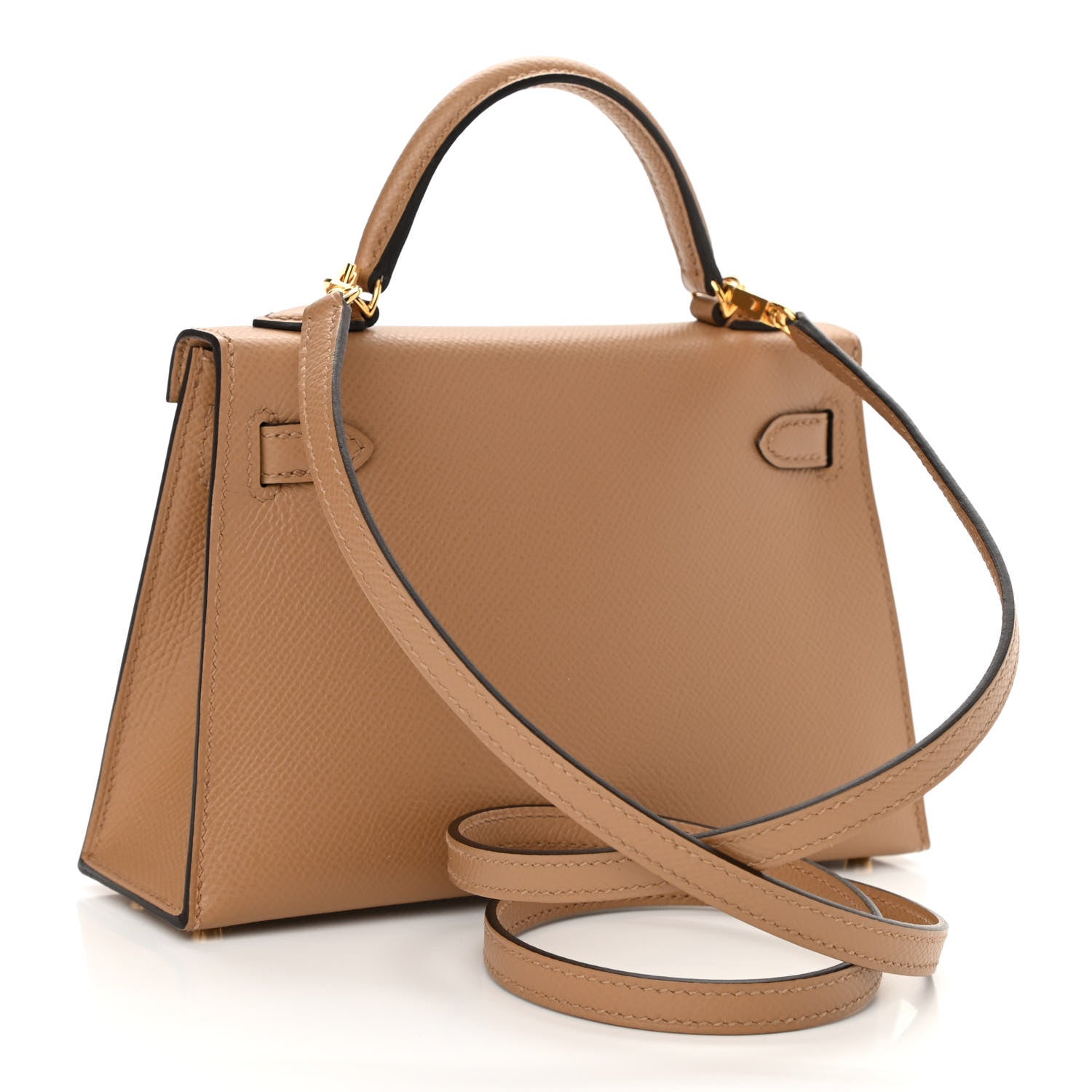 product image of HERMES Epsom Mini Kelly Sellier 20 Chai FASHIONPHILE
