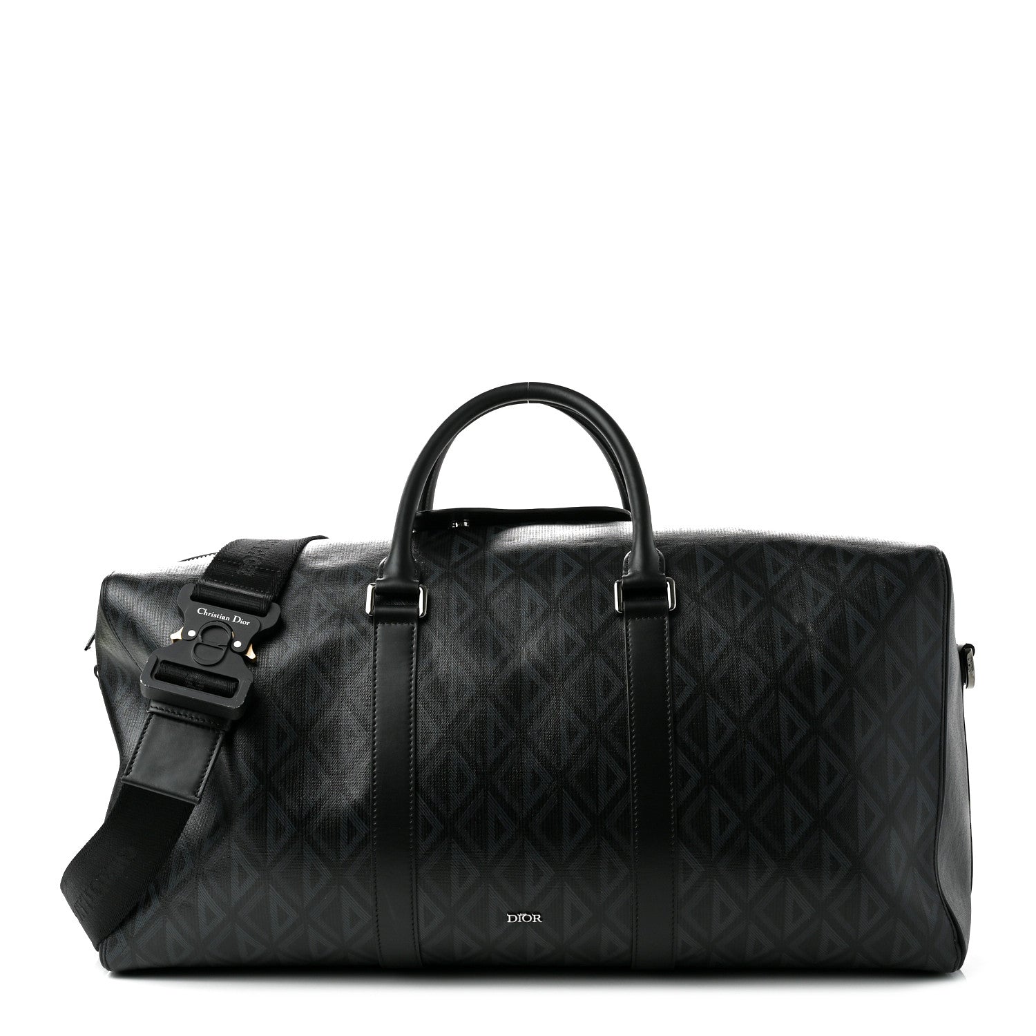 Christian Dior Coated Canvas CD Diamond Lingot 50 Bag Black 1 of 9
