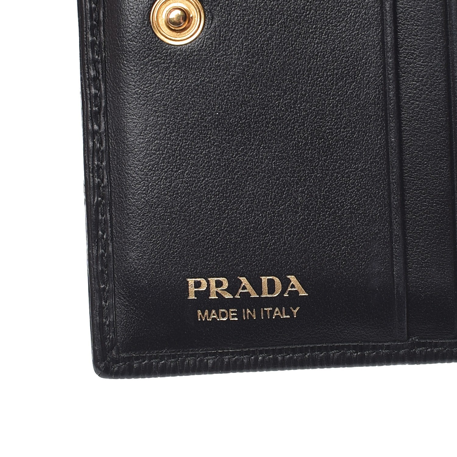 Prada Vitello Move Bi-Fold Wallet Black 6 of 9