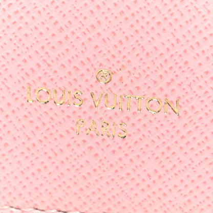 Louis Vuitton Damier Azur Victorine Wallet Rose Ballerine 6 of 7