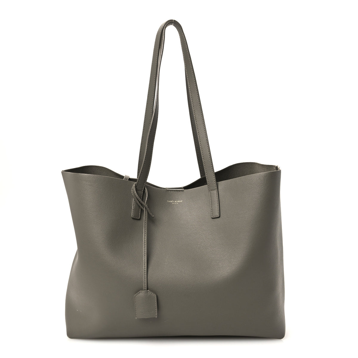 Saint Laurent Calfskin Large Shopping Tote Kaki Militaire 1 of 11