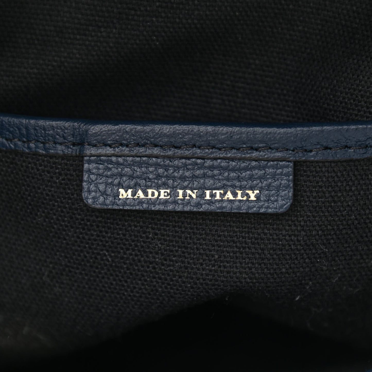 Derby Calfskin House Check Medium Banner Tote Ink Blue