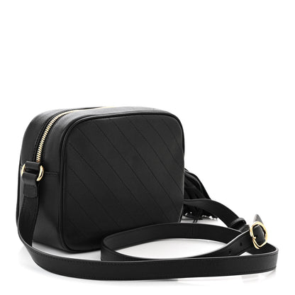 Gucci Sakai Be Green Calfskin Diagonal Stitched Small Blondie Shoulder Bag Black 3 of 9