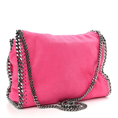 Stella McCartney Shaggy Deer Mini Falabella Fold Over Tote Hot Pink 3 of 10