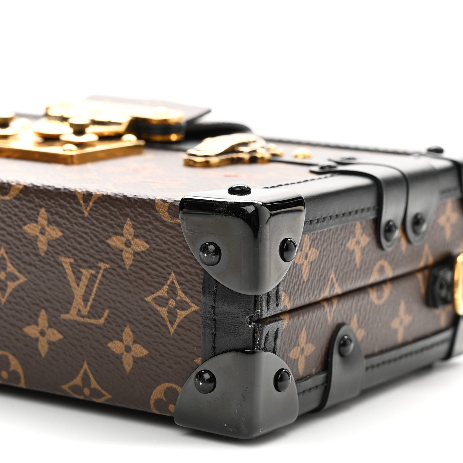 Louis Vuitton Monogram Petite Malle Black 9 of 10
