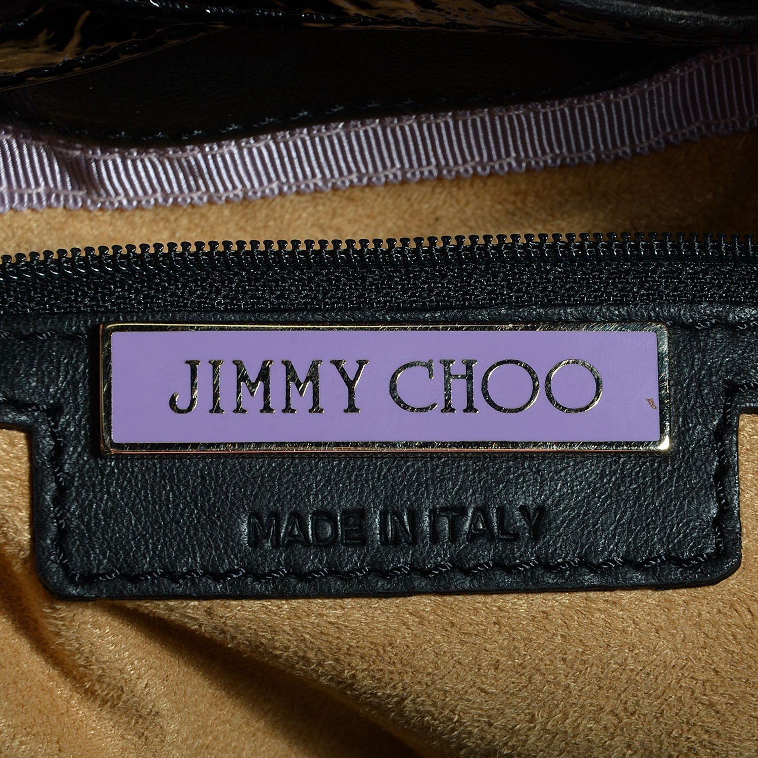 Jimmy Choo Crushed Patent Ramona Black 6 of 8