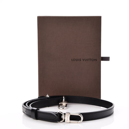 Louis Vuitton Calfskin 16mm Adjustable Shoulder Strap Black 5 of 5
