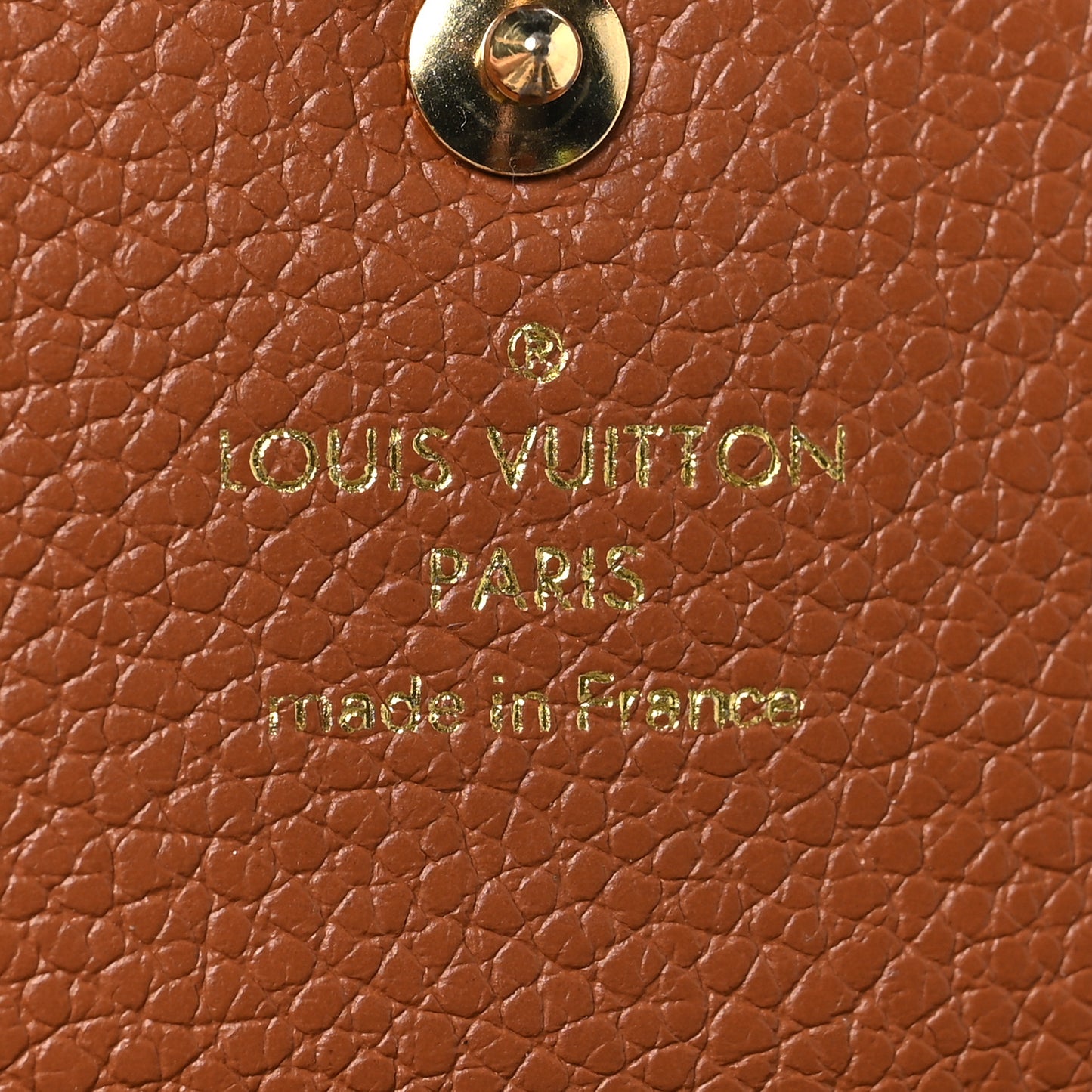 Empreinte Monogram Giant Wild At Heart Key Pouch Caramel