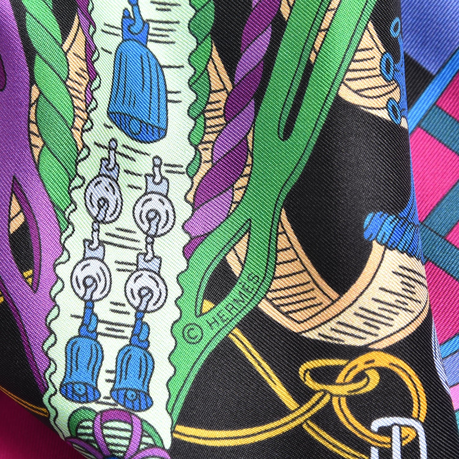 Hermes Silk Bouquets Selliers Maxi Twilly 10 of 11