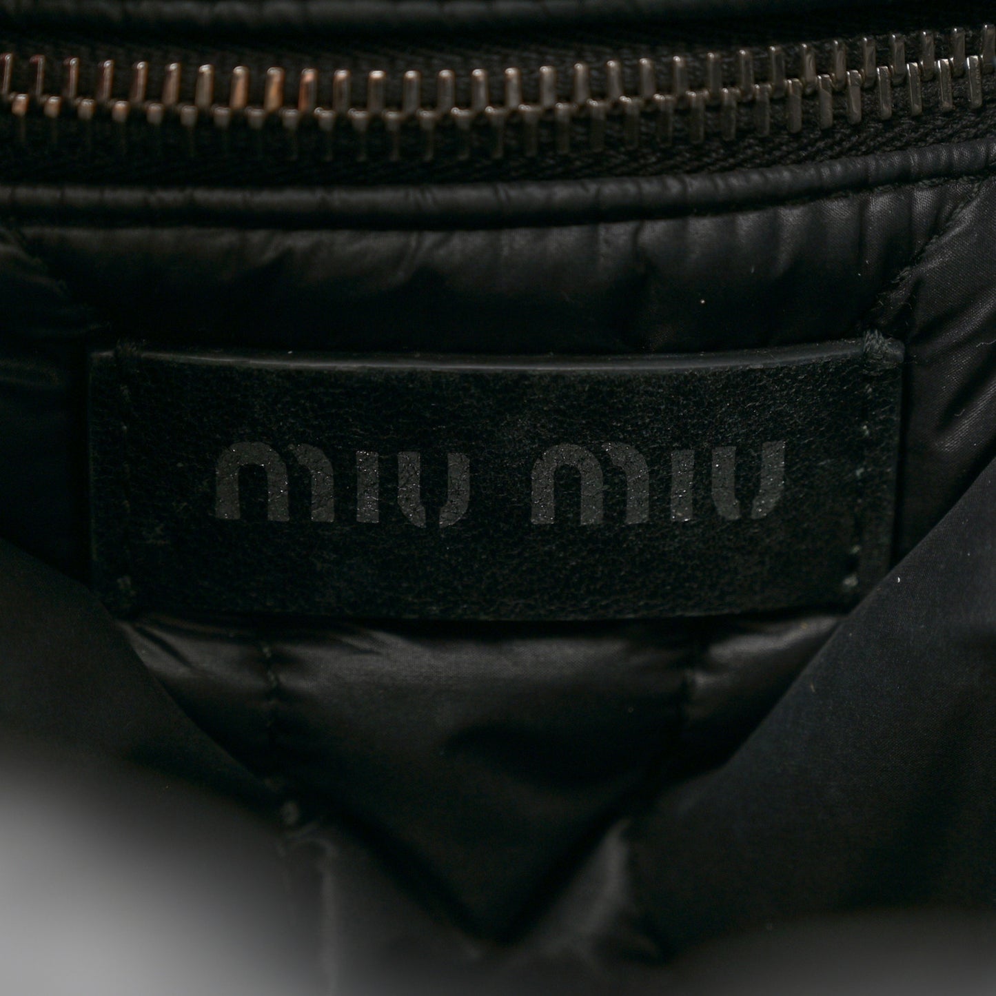 Padded Nylon Quilted Tote Black