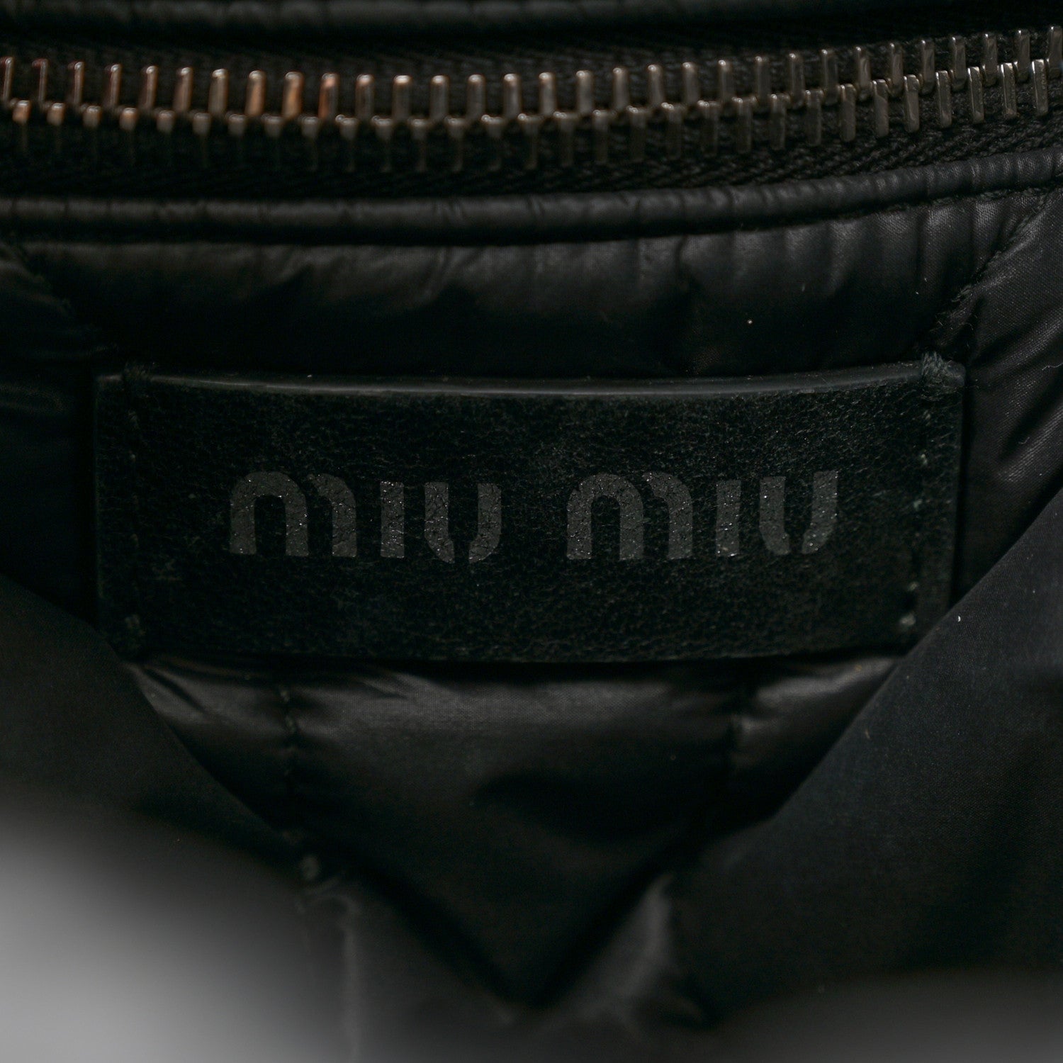 Miu Miu Padded Nylon Quilted Tote Black 6 of 12