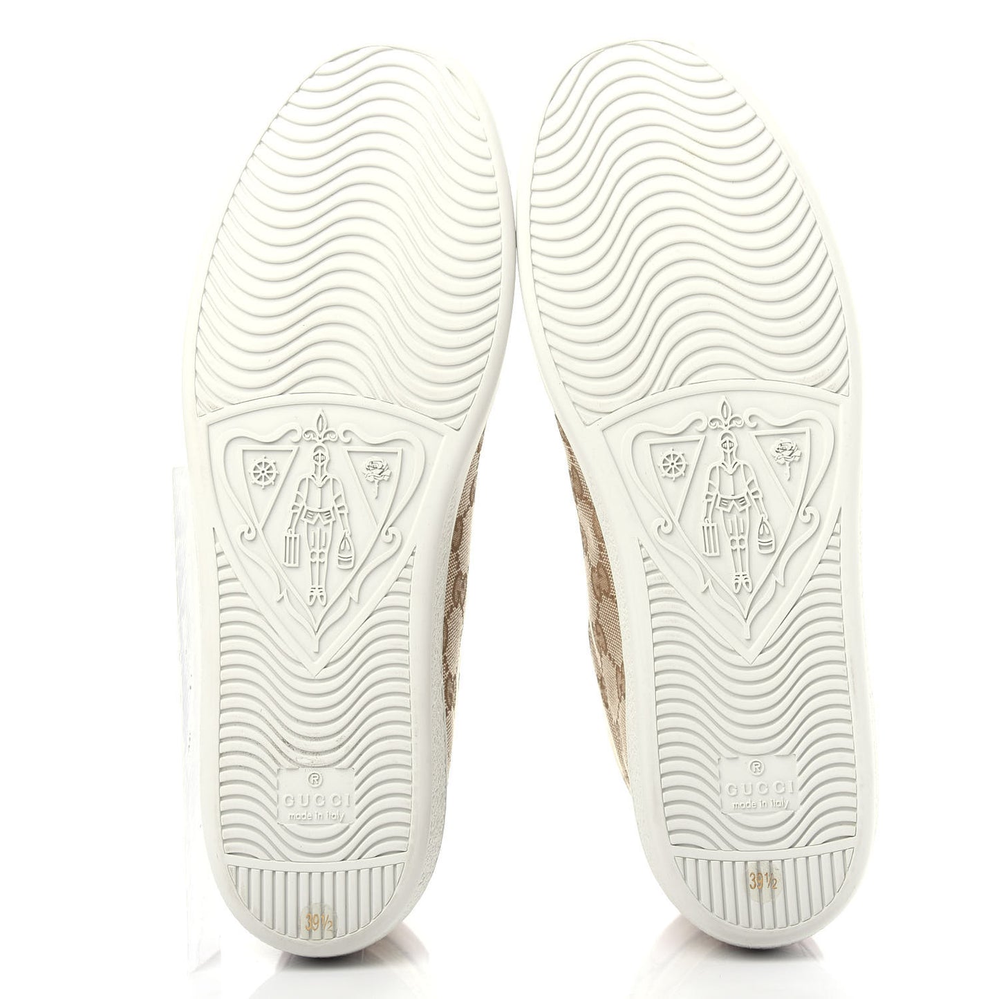 Monogram Calfskin Miro Soft Brooklyn High Top Sneakers 39.5 New Sand Dark Cipria