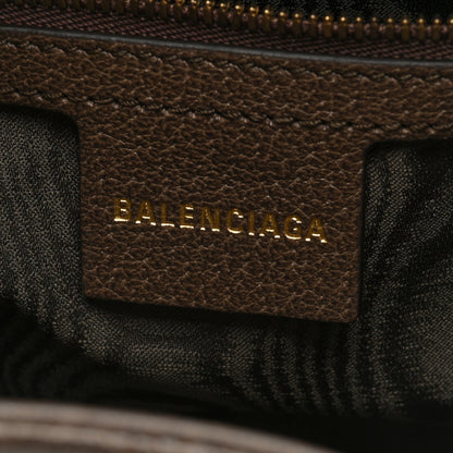 Gucci X BALENCIAGA BB Supreme Monogram Calfskin Web Small Jackie 1961 Hobo Beige Ebony 6 of 9
