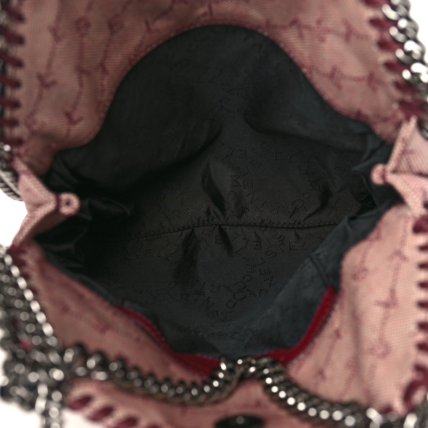 Canvas Logo Mini Falabella Tote Red