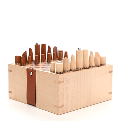Hermes Sycamore Mahogany Wood Samarcande Chess Game 5 of 10