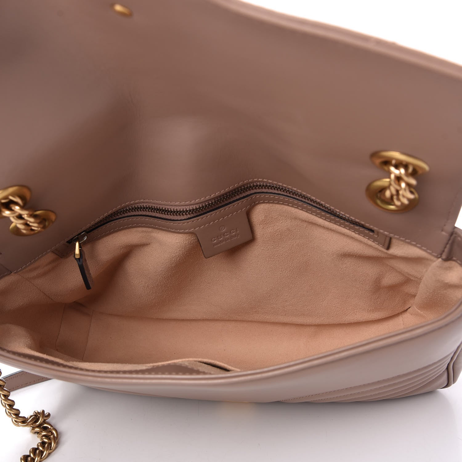 Gucci Calfskin Matelasse Medium GG Marmont Shoulder Bag Porcelain Rose 5 of 11