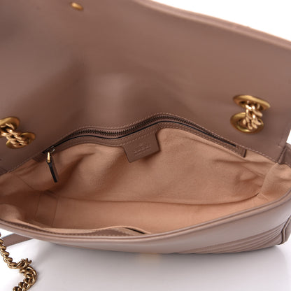 Gucci Calfskin Matelasse Medium GG Marmont Shoulder Bag Porcelain Rose 4 of 10