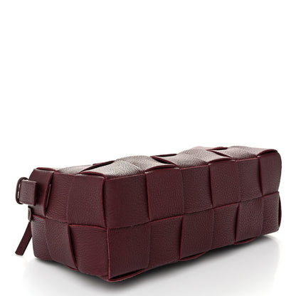 Bottega Veneta Grained Calfskin Maxi Intrecciato Brick Cassette Bag Bordeaux 4 of 10