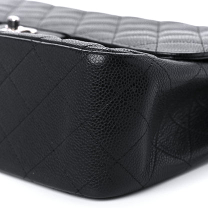 Chanel Caviar Quilted Jumbo Double Flap Black 10 of 10
