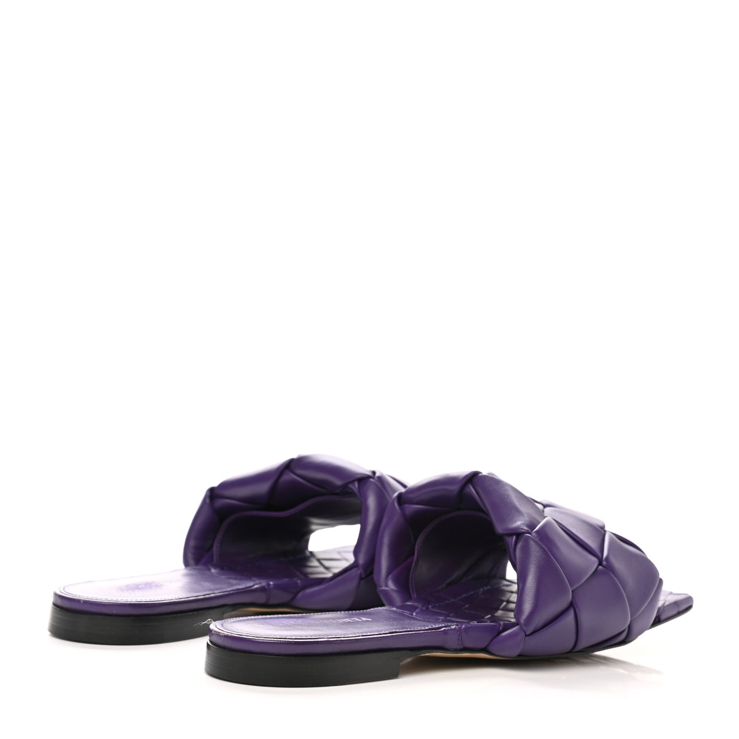 Nappa Maxi Intrecciato Lido Flat Sandals 38 Gumdrop