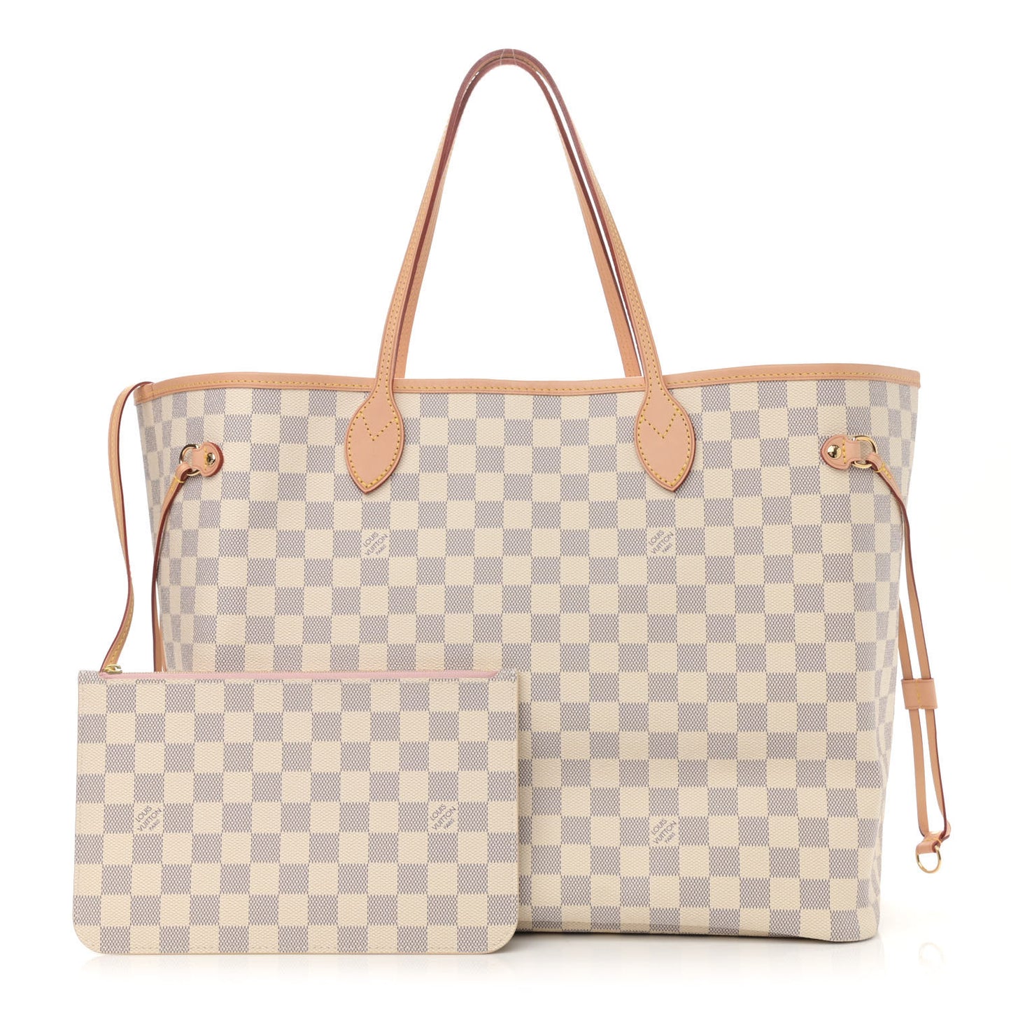 Damier Azur Neo Neverfull GM Rose Ballerine