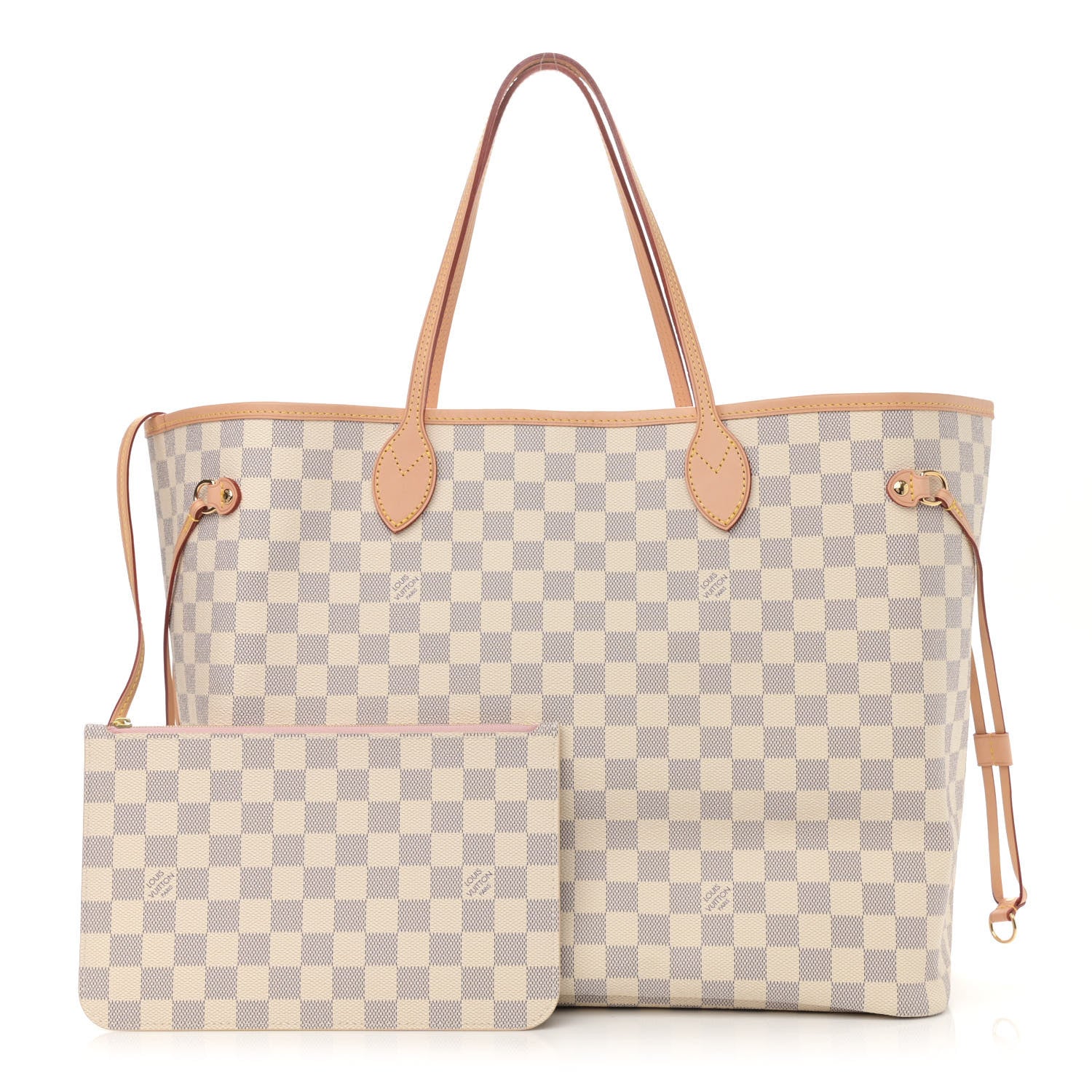 Louis Vuitton Damier Azur Neo Neverfull GM Rose Ballerine 1 of 9