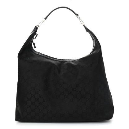 Gucci Nylon Monogram Extra Large Hobo Black 1 of 18
