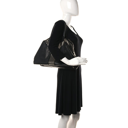 Saint Laurent Calfskin Studded Easy Sac Black 2 of 8