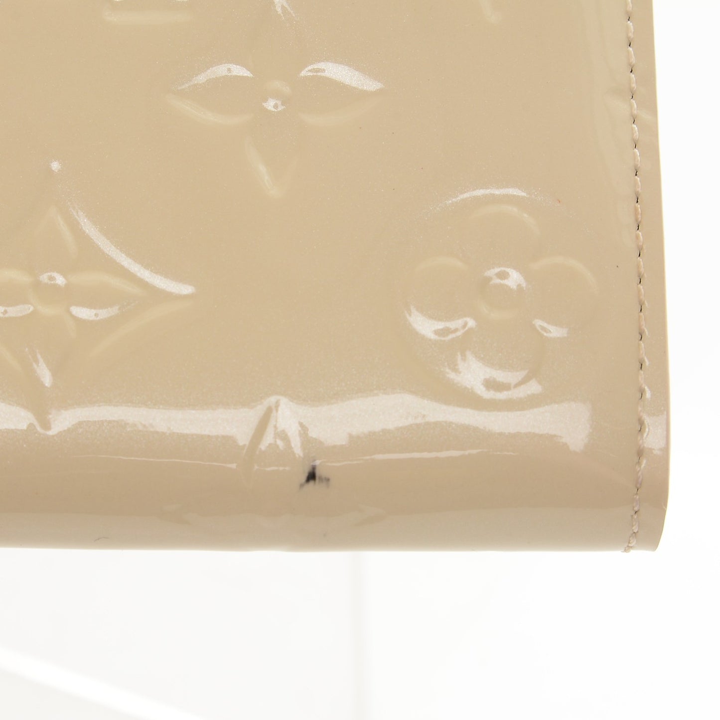 Vernis Sarah Wallet Blanc Corail