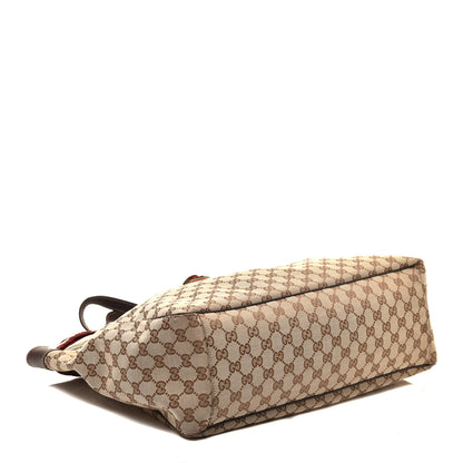 Gucci Monogram Large Positano Tote Brown 4 of 9