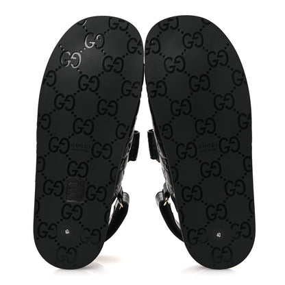 Gucci Guccissima GG Embossed Womens Sandals 40 Black 7 of 11
