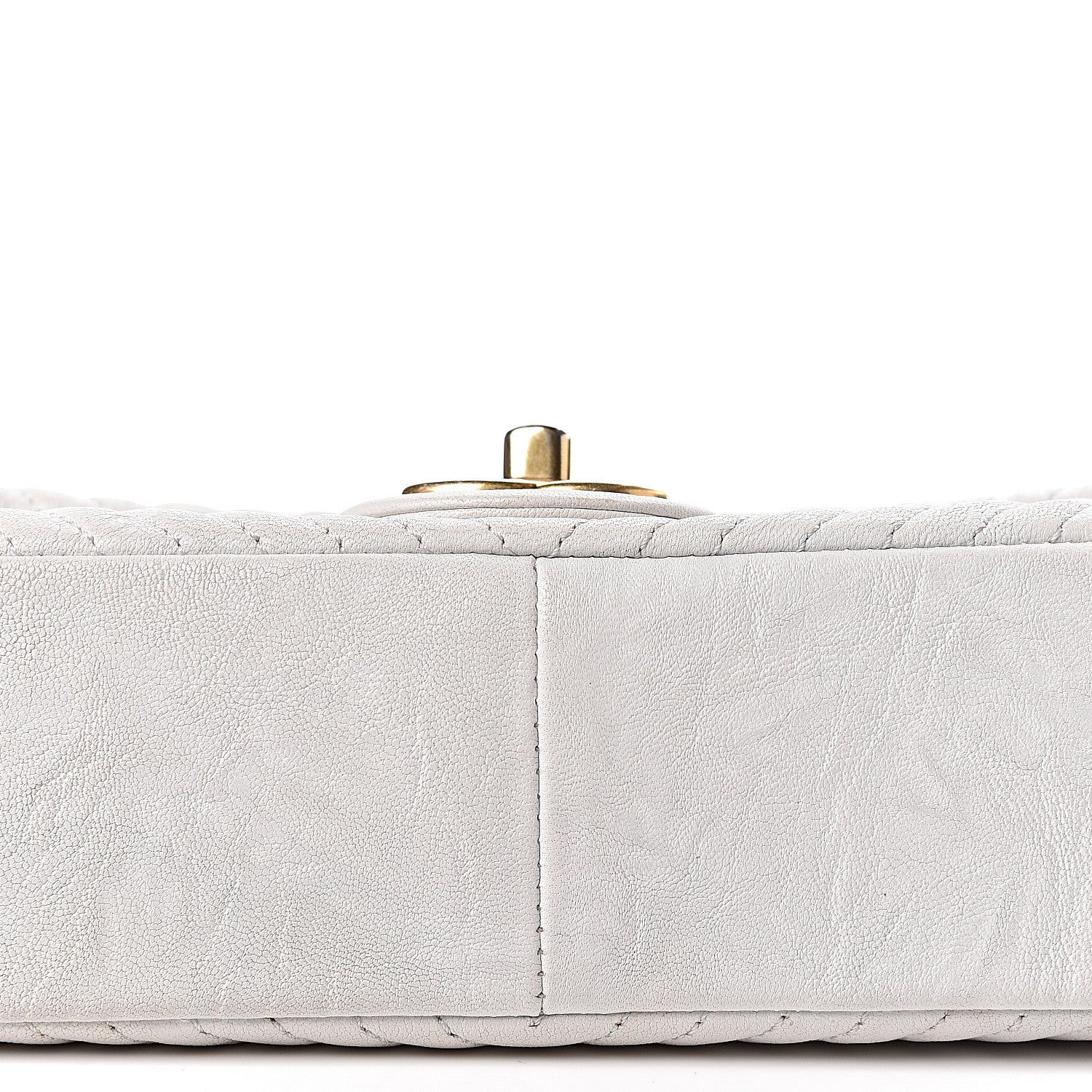Chanel Calfskin Surpique Chevron Small Flap White 22 of 34
