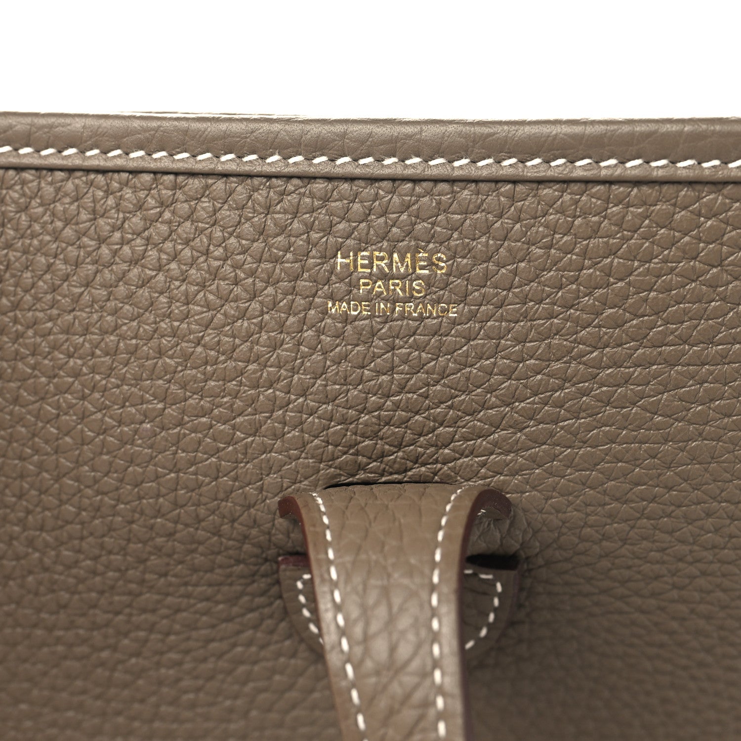 Hermes Taurillon Clemence Evelyne III PM Etoupe 6 of 11
