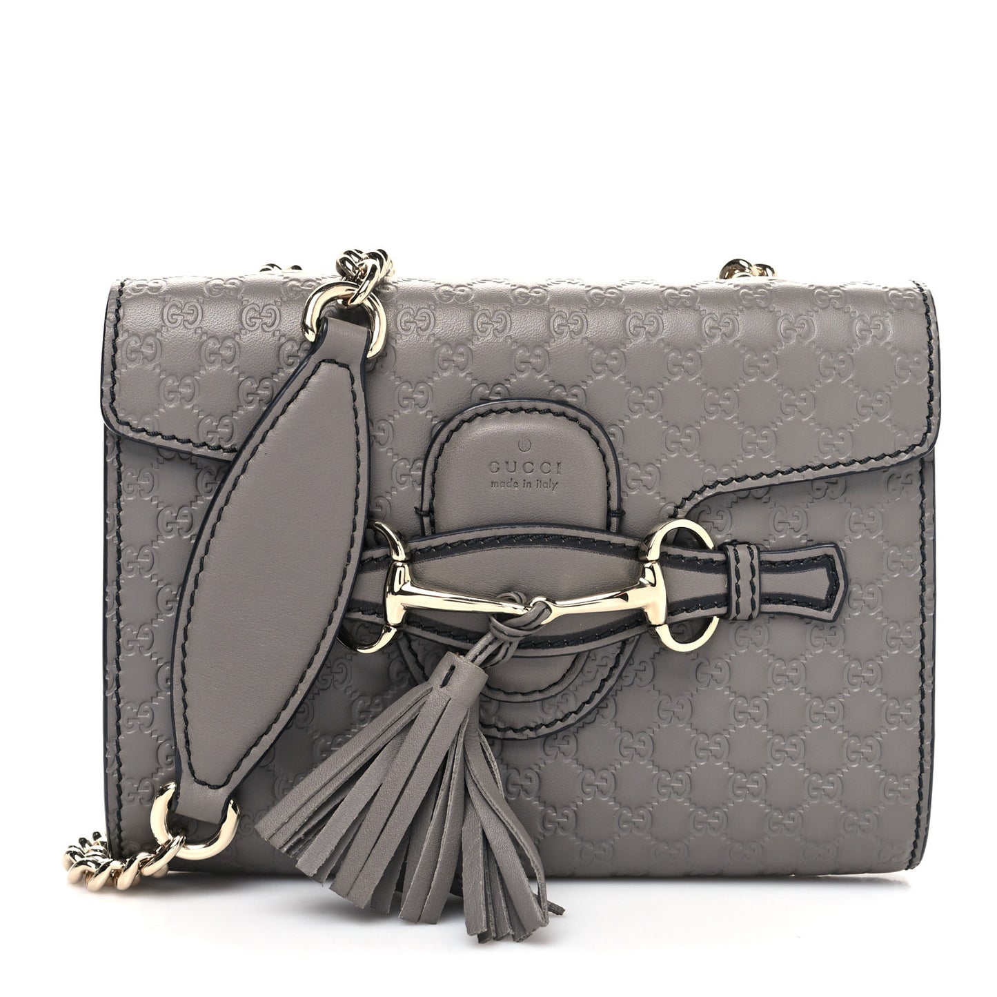 Soft Microguccissima Mini Emily Chain Shoulder Bag Loess