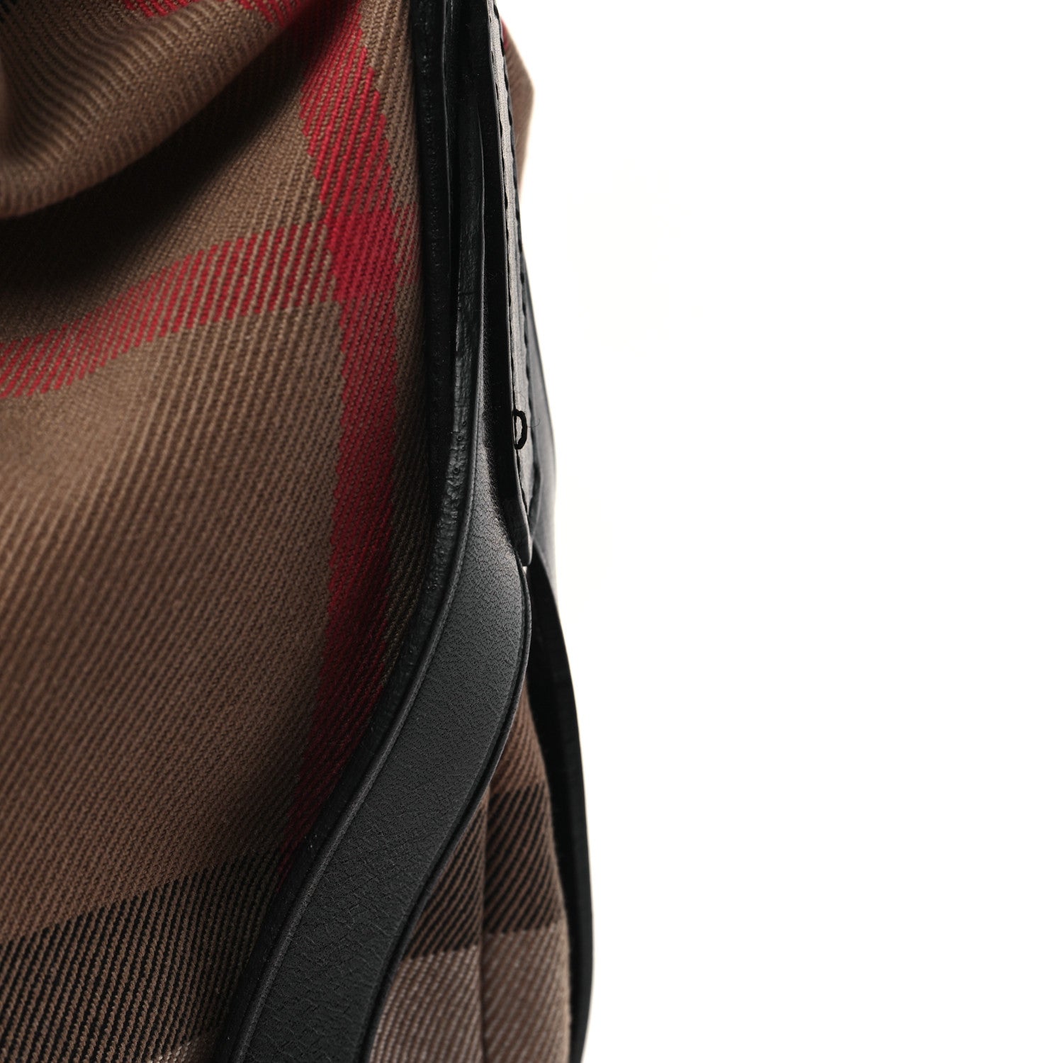 Burberry House Check Bridle Calfskin Medium Gosford Hobo Black 11 of 11