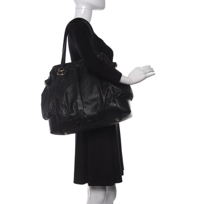 Gucci Guccissima Large Full Moon Tote Black 2 of 11