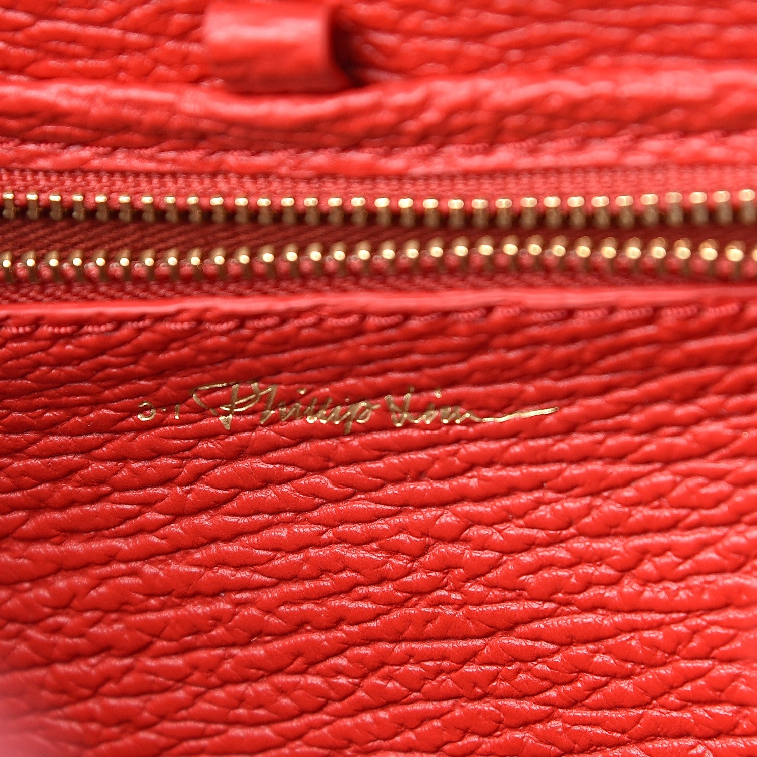 3.1 Phillip Lim 3.1 Textured Calfskin Mini Pashli Satchel Red 6 of 10