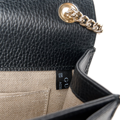 Gucci Dollar Calfskin Small Interlocking G Shoulder Bag Black 7 of 12